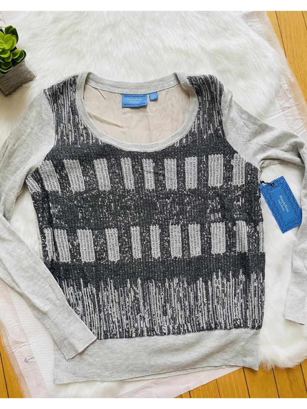Simply Vera Vera Wang Women's Long Sleeve Top PM